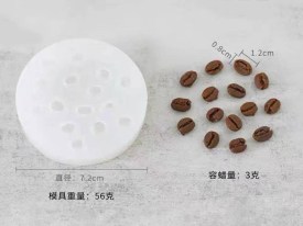 Molde silicona granos de cafe